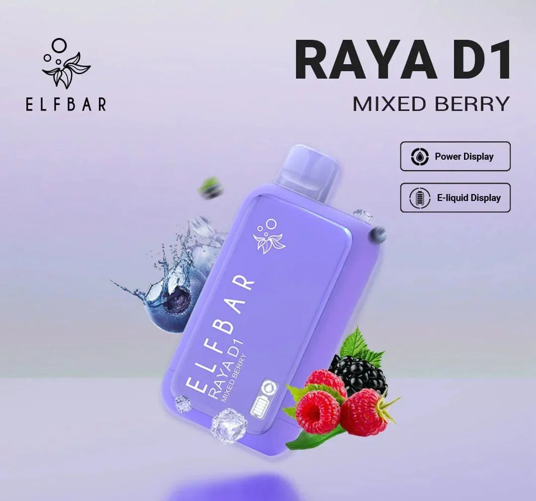 ELF BAR RAYA D1 – Mixed Berry - Vape Shop Kolkata