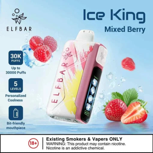 Elf Bar Ice King – Mixed Berries – 30K - Vape Shop Kolkata