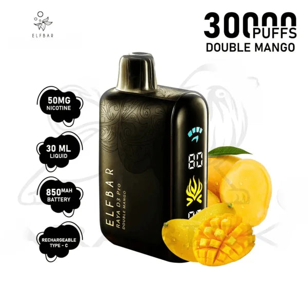 Elf bar Raya d3 pro -30k Double mango - Vape Shop Kolkata