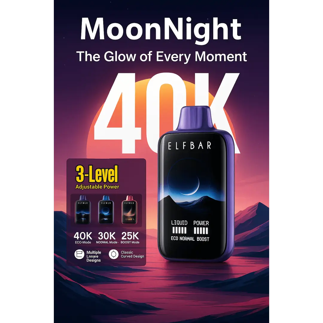 Elf Bar Moon Night 40k – Blackberry Ice - Vape Shop Kolkata