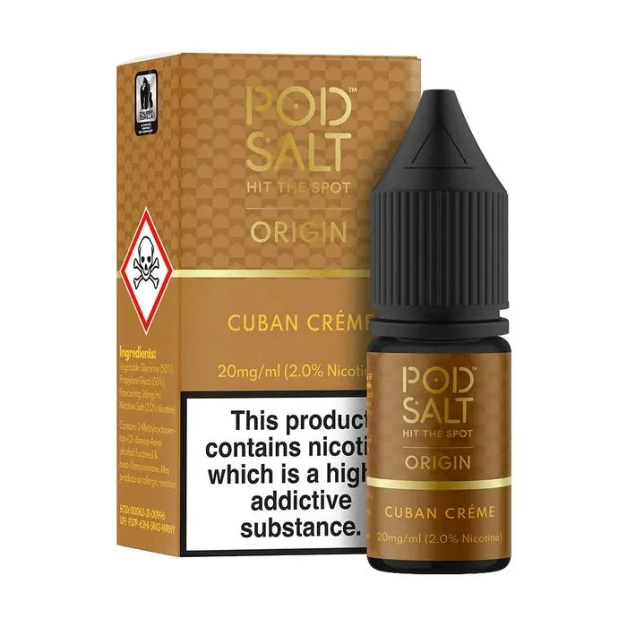 POD SALT CUBAN CREME – Nicotine Salt - Vape Shop Kolkata