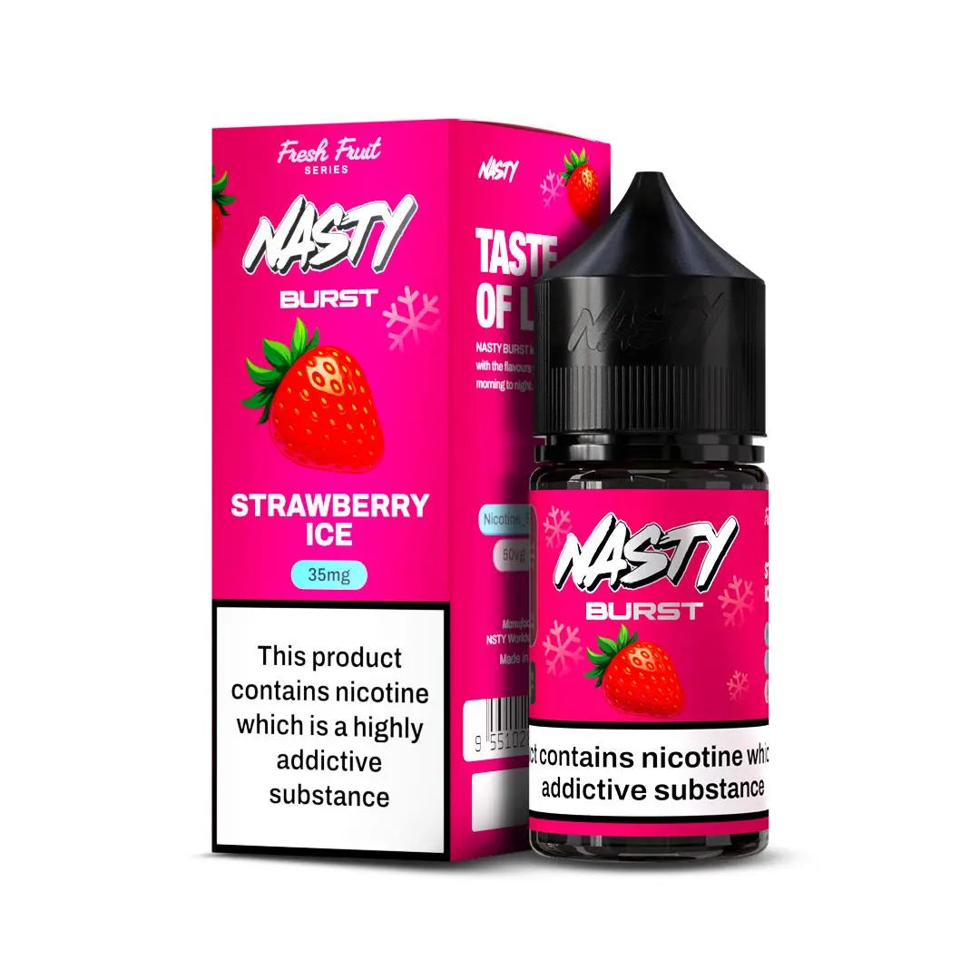 Nasty Burst Nic salts – Strawberry ice - Vape Shop Kolkata