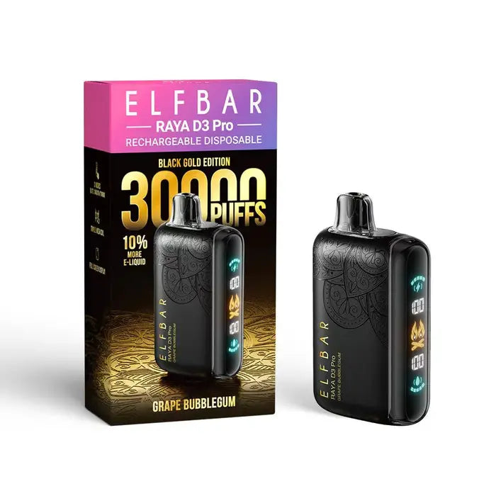 Elf Bar Raya D3 Pro 30 K – Grape Bubblegum - Vape Shop Kolkata