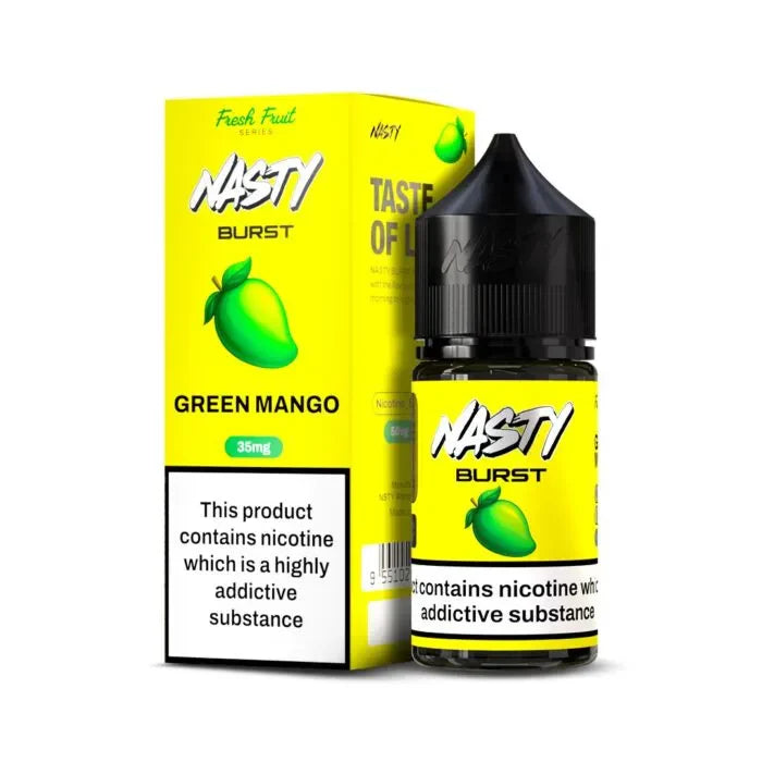 Nasty Burst Nic salts – Green Mango - Vape Shop Kolkata