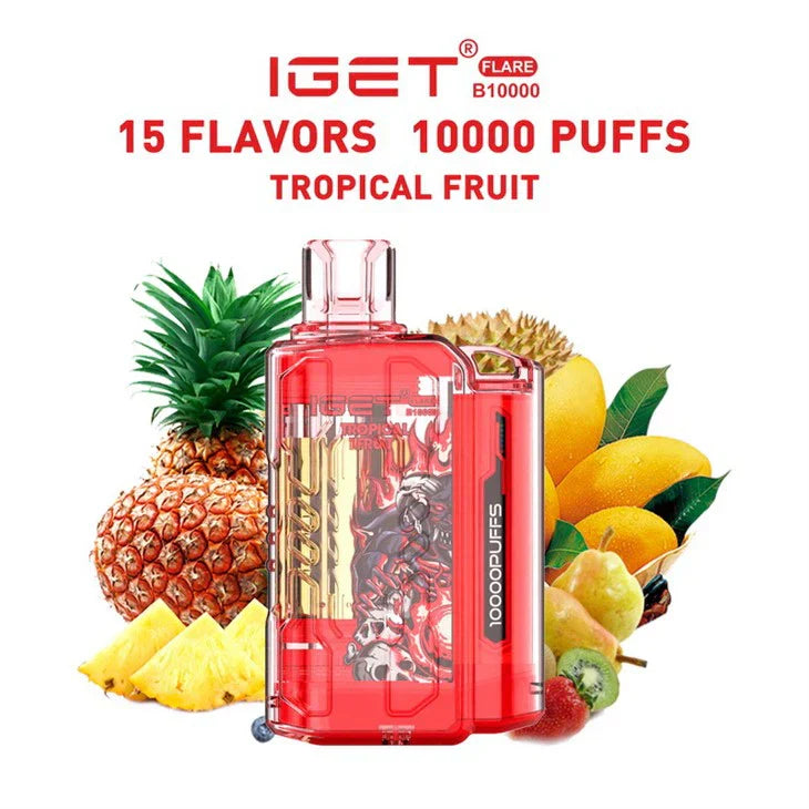 IGET FLARE B10000 – Tropical Fruit - Vape Shop Kolkata