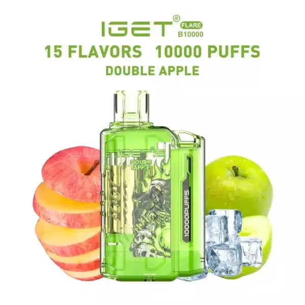 IGET FLARE B10000 – Double Apple - Vape Shop Kolkata